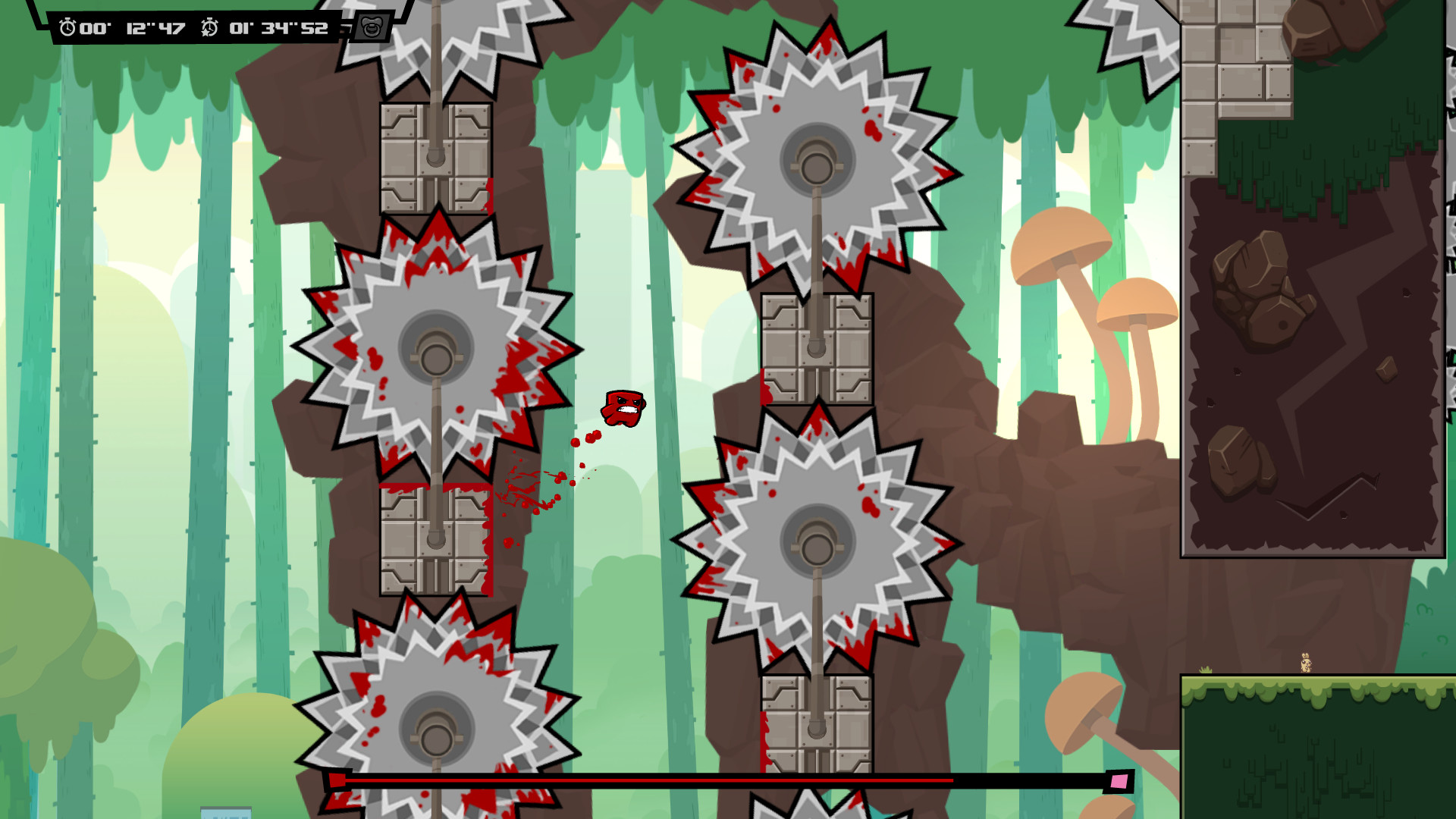 Super Meat Boy Forever gameplay screenshot