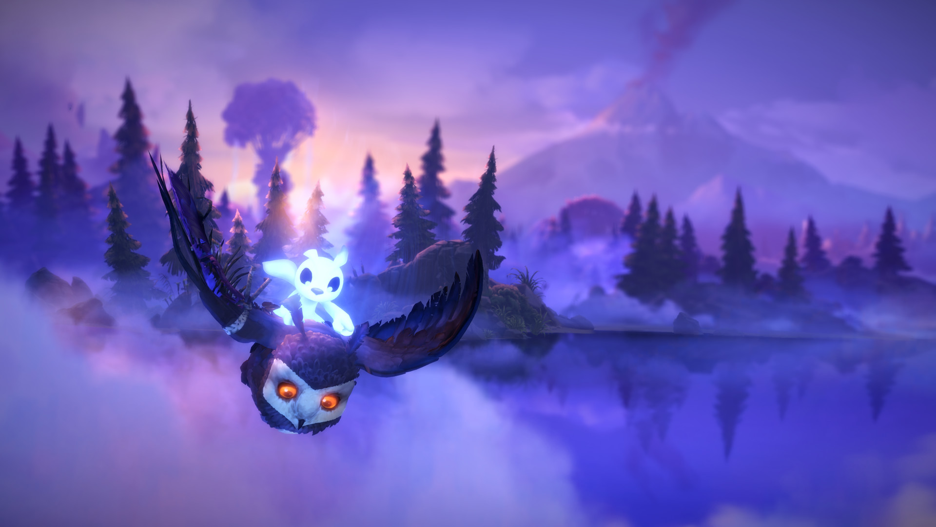Ori and the Will of the Wisps hand-painted forest gameplay screenshot