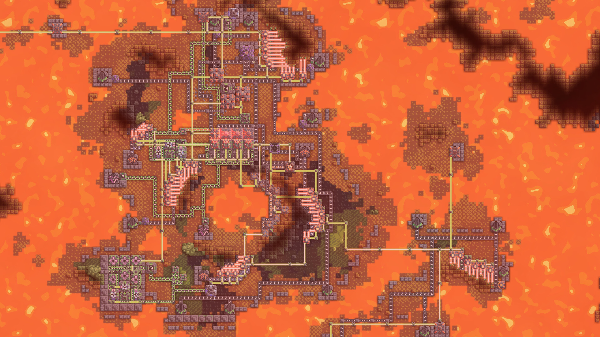 Mindustry factory and tower defense gameplay screenshot