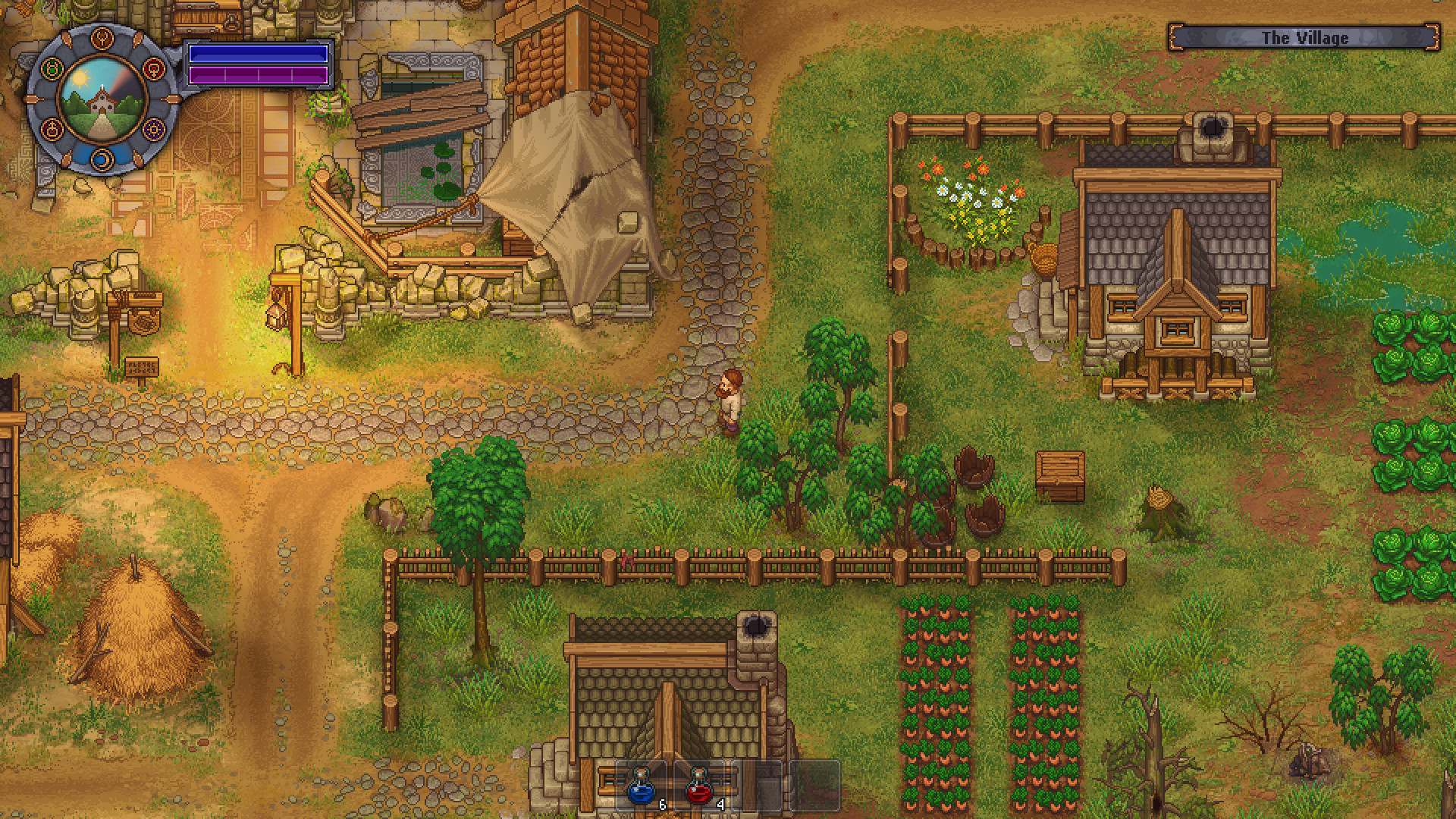 Graveyard Keeper top-down gameplay screenshot