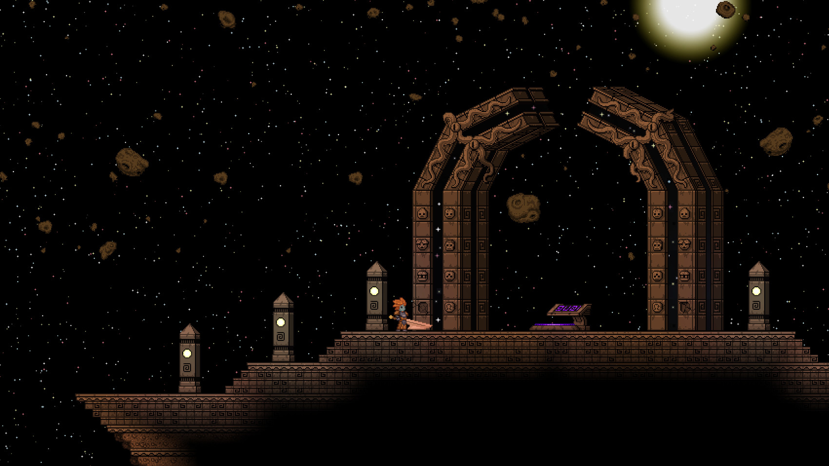 Starbound space ruin exploration screenshot