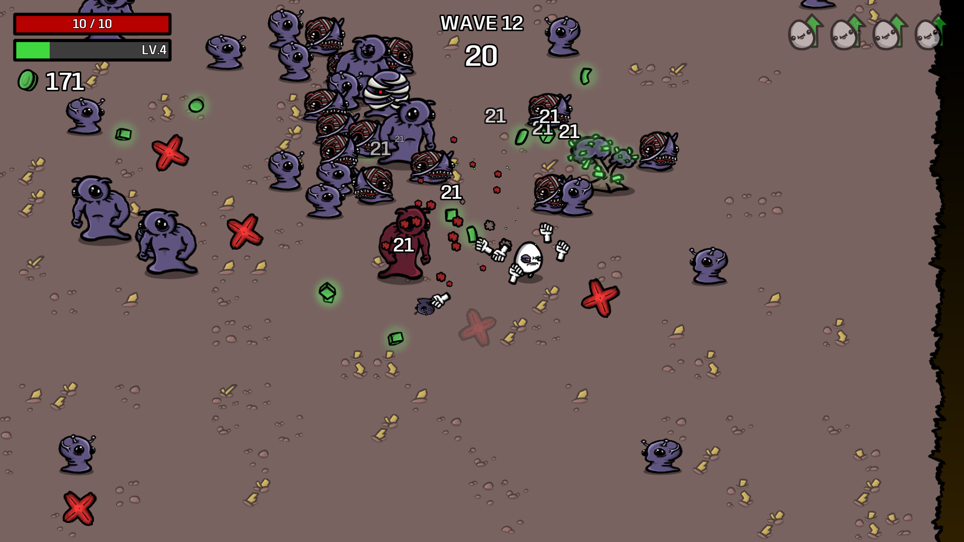 Brotato gameplay screenshot
